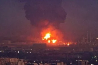 תקיפת צה"ל באיראן | צילום: רשתות ערביות