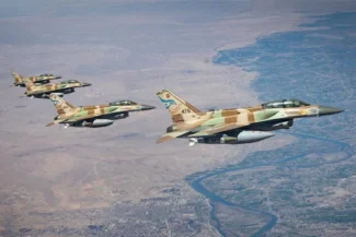 מטוסי חיל האוויר בדרכם לתקיפה באיראן | צילום: דובר צה"ל